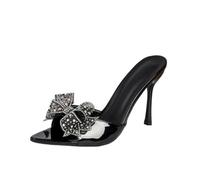 Sandali da Donna a Larghezza Larga con Tacco Basso e Slip-on | Sandali eleganti casual con cinturino posteriore antiscivolo per matrimonio, ballo di fine anno, anniversario