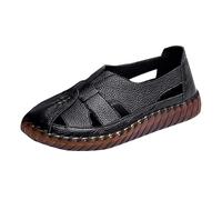 Sandali da donna a punta chiusa, piatti e larghi, scarpe ortopediche da donna, sandali sportivi da passeggio senza lacci, comodi, da escursionismo, con chiusura a strappo, scarpe estive da donna, idea