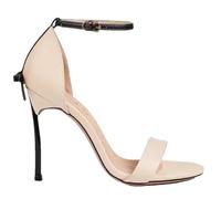 Sandali da donna a punta in PU a una linea in metallo sottile tacchi alti moda base sandali con fibbia nodo farfalla chiusura cinturino scarpe da vestito, A1, 38 EU