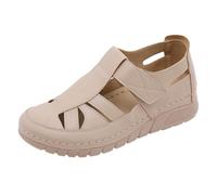 Sandali da donna alla moda con zeppa con gancio e zeppa piatta da spiaggia casual scarpe da città classificati sandali per le donne, A, 38.5 EU