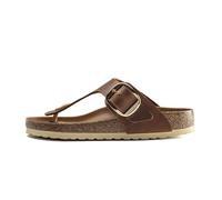 Sandali da donna Birkenstock Gizeh Big Buckle Natural Leather Oiled Marron 41 Stretto