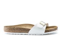 Sandali da donna Birkenstock Madrid Birko-Flor Patent Blanc 40 Stretto