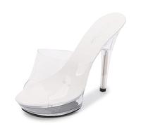 Sandali da Donna Che Si Illuminano al Buio con Soletta Imbottita - Infradito Fluorescenti per Appuntamenti serali, Matrimoni,Blu,34 EU