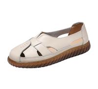 Sandali da donna chiusi sul davanti, scarpe piatte, scarpe ortopediche, comode, morbide, estive, leggere, traspiranti, con plantare morbido, per il tempo libero, per vacanze, spiaggia, vita quotidiana