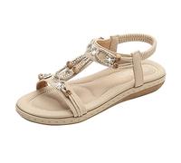 Sandali da donna comodi estivi aperti con punta aperta sandali leggeri scarpe aperte per il tempo libero scarpe da spiaggia ortopediche estive comode scarpe aperte casual, beige., 38 EU