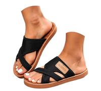 Sandali da donna con cinturini e inserti in rete, eleganti, comode pantofole per il tempo libero, adatte per interni ed esterni, perfette per la clinica, solette morbide, eleganti pantofole estive