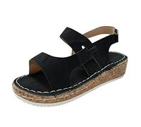 Sandali da donna con plateau antiscivolo, sandali da trekking, sandali leggeri con zeppa, sandali romani, suola espadrilla, sandali da trekking, scarpe sportive, scarpe estive, per tutti i giorni, per