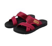 Sandali da donna con plateau, in rete, traspiranti, senza lacci, casual, punta aperta, zeppe, leggere, estive e da spiaggia, vino, 38.5 EU