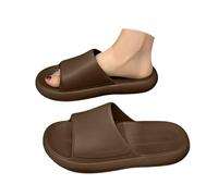Sandali da donna con plateau, suola spessa, pantofole estive da spiaggia, scarpe da doccia casual, Marrone, 37 EU