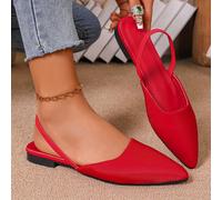Sandali da donna con punta chiusa di qualità premium, scarpe slingback con tacco basso e punta affusolata, stile romantico francese, primavera/estate, diretta dalla fabbrica CN35,CN36,CN37,CN38,CN39,C