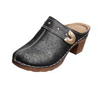 Sandali da donna con punta chiusa Sandali grossi per le donne Supporto dell'arco antiscivolo Pantofole ortopediche senza schienale Pantofole ortopediche larghe muli leggeri comode scarpe da passeggio