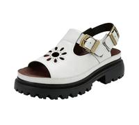 Sandali da donna con suola spessa e bocca di pesce, sandali alla moda in pelle con grande cinturino e cava da spiaggia in neoprene, sandali da donna, sandali eleganti con tacco a blocco, sandali