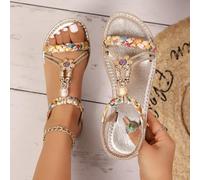 Sandali da donna con supporto per arco plantare, realizzati a mano, in stile bohémien, comodi, per camminare, spiaggia, scarpe estive