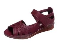 Sandali da donna con tacco a zeppa da donna Comfort Open Toe casual sandali estivi traspiranti classici per il tempo libero sandali scava fuori scarpe comode gancio cinturino slip on sandalo per l'uso