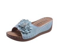 Sandali da donna con tacco alto sexy chic ed elegante, scarpe tacco a spilla, piedi larghi per matrimonio Heels Dance Shoes Sandali da donna Estate Mary Janes a buon mercato, Blu Cielo 4, 42 EU