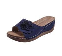 Sandali da donna con tacco alto sexy chic ed elegante, scarpe tacco a spilla, piedi larghi per matrimonio Heels Dance Shoes sandali da donna estate Mary Janes, Blu scuro 4, 41 EU