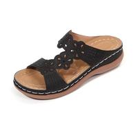 Sandali da donna con tacco, comodi, zeppa, punta aperta, facili da entrare, dettagli, scarpe estive da donna per attività all'aperto, vacanze, tempo libero e vita quotidiana, sandali boho, scarpe da