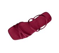 Sandali Da Donna Con Tacco Quadrato, Plateau E Cinturini Incrociati - Ciabatte Comode Donna Riposanti Estive Per Casa Particolari Lavabili Pantofole Polyester Scarpe Basse Camminare Estate Sandalo