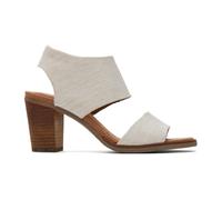 TOMS Majorca Cutout, Sandalo con tacco Donna, Natural, 39 EU