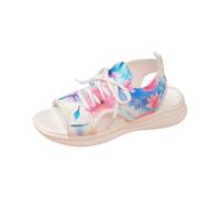 Sandali da donna con zeppe, eleganti, leggeri, comodi, nudi, traspiranti, scarpe casual con punta aperta antiscivolo, di grandi dimensioni, alla moda sandalo, blu, 42 EU