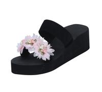 Sandali da donna Cool Pantofole femminili con suola morbida antiscivolo resistente all'usura infradito da spiaggia piatte sandali da donna pantofole da donna, Rosso, 39 EU