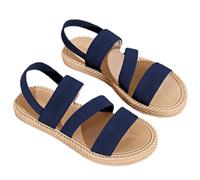 Sandali da donna eleganti, piatti, ad asciugatura rapida, sandali da spiaggia, casual, sandali romani, sandali leggeri per attività all'aperto, sandali aperti con cinturino, taglie grandi
