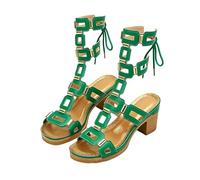 Sandali da donna eleganti, sandali con zeppa, sandali con zeppa, sandali estivi aperti, sandali con plateau, sandali ultraleggeri con cinturino, tacco a blocco, sandali romani con cinturino alla