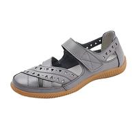 Sandali da donna eleganti senza tacco, da trekking, da donna, impermeabili, leggeri, per il tempo libero, da spiaggia, con suola morbida, per lo sport, da trekking, grigio., 41 EU