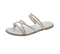 Sandali da donna, estivi, comodi, nudi, comode, piattaforma, scarpe da piscina antiscivolo, traspiranti tong, punta aperta vintage, ciabatta da donna, ideale come regalo per proteggere le caviglie
