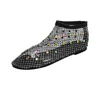 Sandali da donna, estivi, comodi, piatti, da donna, estivi, in rete, con perline, sandali, escursionismo, spiaggia, sandaletti, scarpe tacco piccolo, sandali comfort, scarpe da ginnastica aperte, 01