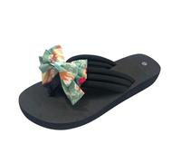 Sandali da donna, estivi, eleganti, pantofole da donna, comode da spiaggia, con fiocco nudo, piedi piatti, sandali alla moda, infradito da passeggio, scarpe casual con ciabatte traspiranti nude e