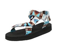 Sandali da donna estivi, sandali da donna, comodi, suola spessa, cavigliera regolabile, antiscivolo, traspiranti, flessibili, resistenti, piattaforma stabile, per passeggiate in città, G, 38 EU