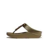 Sandali da donna FitFlop Halo Bead-Circle Metallic Toe-Post Vert 41