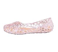 Sandali da donna in gelatina, 40 pezzi, piatti, anteriori, chiusi, antiscivolo, per attività all'aperto, traspiranti, larghi piedi estivi, pantofole, Colore: rosa., 37 EU