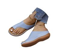 Sandali da donna Sandali piatti ortopedici estivi Sandali comodi con plateau Ciabatte con separatore di dita Alluce Sandali con alluce valgo Sandali da spiaggia