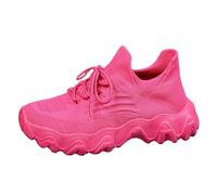 Sandali da donna, scarpe da donna, traspiranti, calzettoni monopiede, mocassini da donna, comode, leggere, traspiranti, per il tempo libero, in memory foam, per fitness e palestra, rosa intenso, 40.5