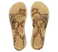 Sandali da donna separatore di piedi modello 04 verde marrone