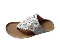 Sandali da donna Slip On Casual Slip On Sandali da passeggio in pelle Confortevoli pantofole estive supporto arco sandalo pantofole da passeggio infradito in memory foam scarpe alla moda ortesi