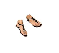 Sandali da donna T-Strap Open Toe Casual Estate Boho Sandali da spiaggia Scarpe romane Estate Strass Fiore Spiaggia Infradito da donna infradito da donna Elastico T-Strap Scarpe Boemia Fit Vacanza