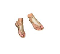 Sandali da donna T-Strap Open Toe Casual Estate Boho Sandali da spiaggia Scarpe romane Estate Strass Fiore Spiaggia Infradito da donna infradito da donna Elastico T-Strap Scarpe Boemia Fit Vacanza