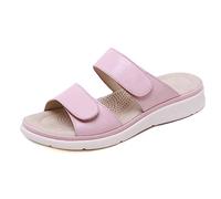 Sandali da donna taglia 5 UK New Lady Sliders donna vacanza spiaggia massaggio spugna pantofole di grandi dimensioni 2025, rosa, 38 EU