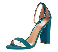 Sandali da donna taglia 5 UK tacco alto décolleté scarpe sandali estivi da donna 2025, blu cielo, 36.5 EU