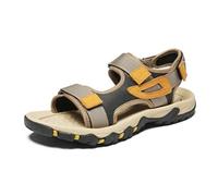 Sandali da Esterno da Uomo Sandali da uomo estivi di grandi dimensioni, comodi e leggeri, for attività all'aperto, scarpe casual, sandali spiaggia morbidi camminare in acqua(Khaki,11)