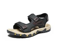 Sandali da Esterno da Uomo Sandali da uomo estivi di grandi dimensioni, comodi e leggeri, for attività all'aperto, scarpe casual, sandali spiaggia morbidi camminare in acqua(Black,11)