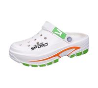 Sandali da esterno traspiranti - Pantofole casual per spiaggia e giardino a punta aperta con design semi-chiuso che offrono comfort ottimale per tutto il giorno