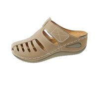 Sandali da giardino da donna con plantare anteriori chiusi, eleganti pantofole da donna, sandali da spiaggia, traspiranti, antiscivolo, per la festa della mamma, bianco, 41 EU