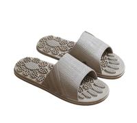 Sandali da massaggio da uomo, antiscivolo per agopressione, scarpe da doccia per interni, con regali per i genitori (marrone, taglia 40)
