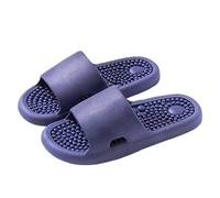 Sandali da massaggio da uomo, per fascite plantare, antiscivolo, con regali per i genitori (blu scuro, 40 UK)
