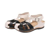 Sandali da passeggio con supporto per arco plantare da donna sandali con cinturino a punta chiusa per le donne sandali sportivi ortopedici sandali da trekking traspiranti leggeri cursori romani
