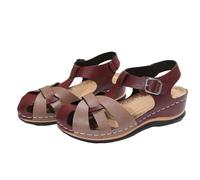 Sandali da passeggio con supporto per arco plantare da donna sandali con cinturino a punta chiusa per le donne sandali sportivi ortopedici sandali da trekking traspiranti leggeri cursori romani